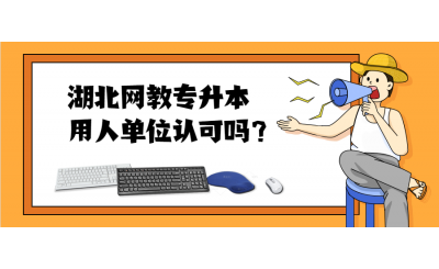 湖北网教专升本用人单位认可吗？