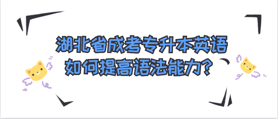 湖北省成考专升本英语如何提高语法能力?