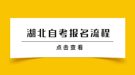 2022年10月湖北自考报名流程